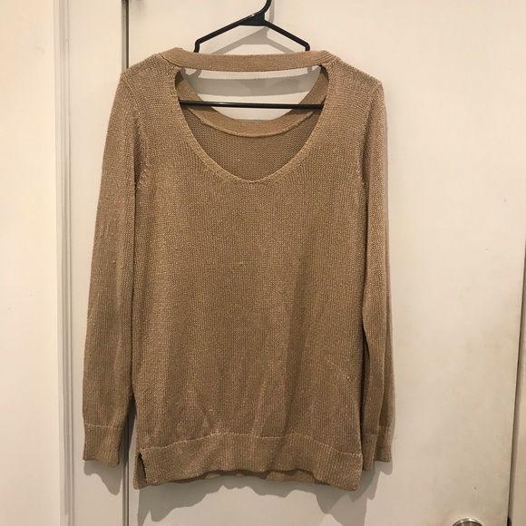 Gold Knit Sweater - Picture 2 of 3